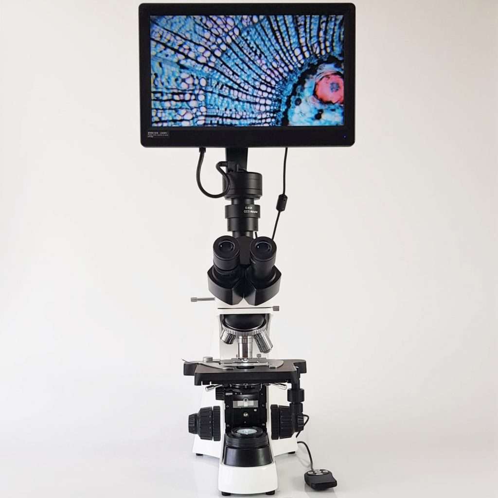 UB5-DIGI Digital Compound Microscope - Front View