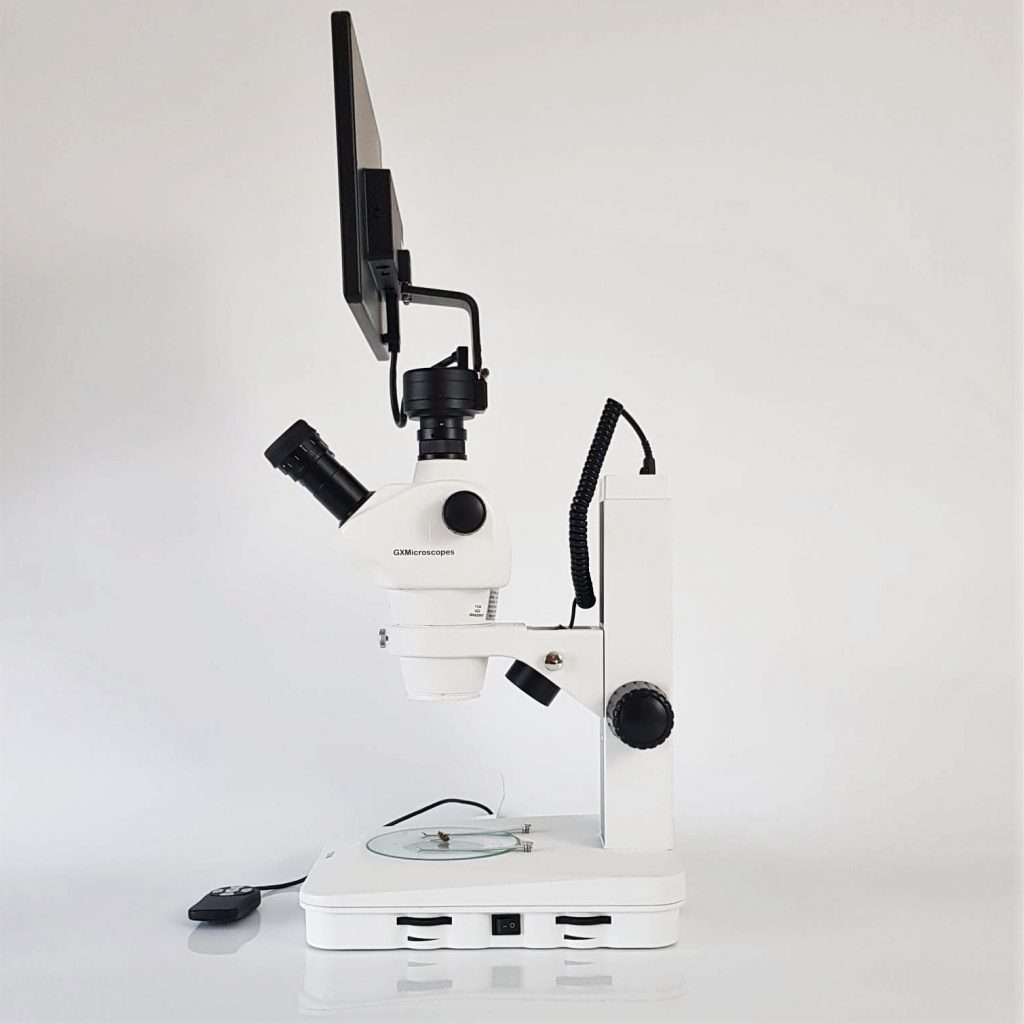 UZ2-DIGI Digital Stereomicroscope - Side View